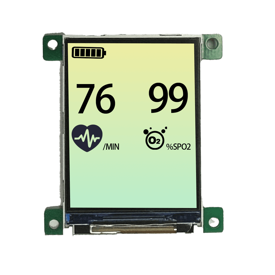 2.0" IPS TFT display with UART interface, 240x320, 280nits