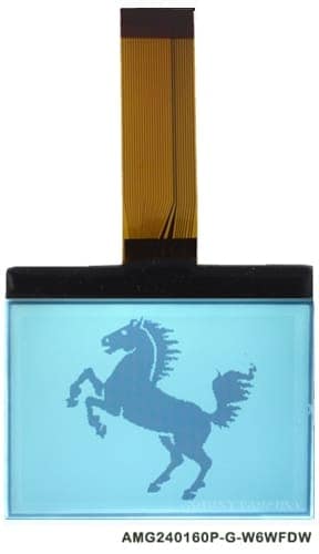 AMG240160P-G-W6WFDW (2.5" 240x160 COG Graphic LCD Module)