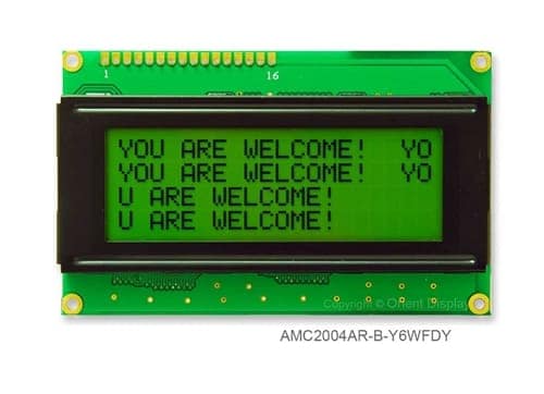 AMC2004AR-B-Y6WFDY (20x4 Character LCD Module)