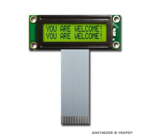 AMC1602DR-B-Y6WFDY (16x2 Character LCD Module)