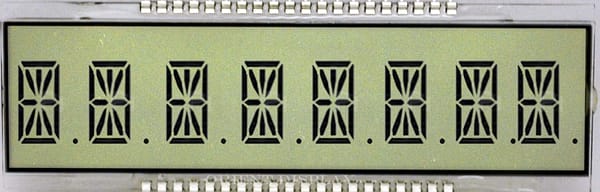 OD-894A (8 Digit LCD Glass Panel)