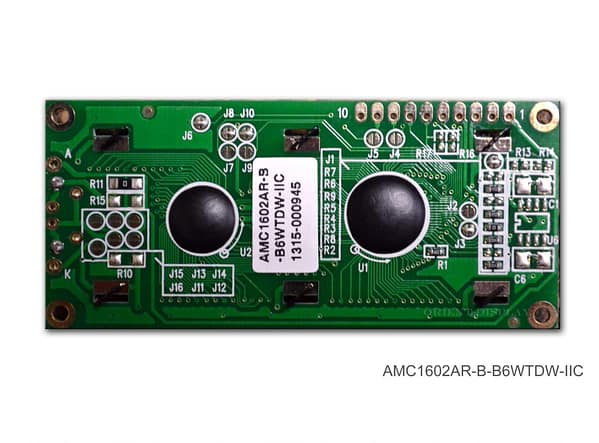 AMC1602AR-B-B6WTDW-I2C (16x2 Character LCD Module - I2C Interface)