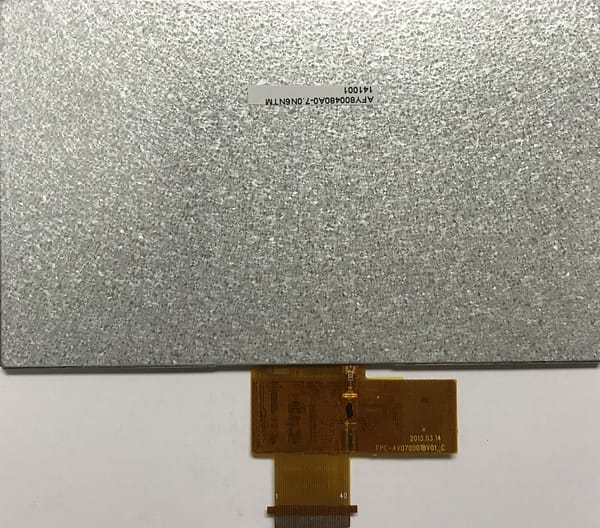 7 inch 800480 color TFT LCD display backside