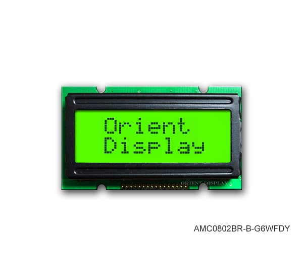 AMC0802BR-B-G6WFDY (8x2 Character LCD Module)