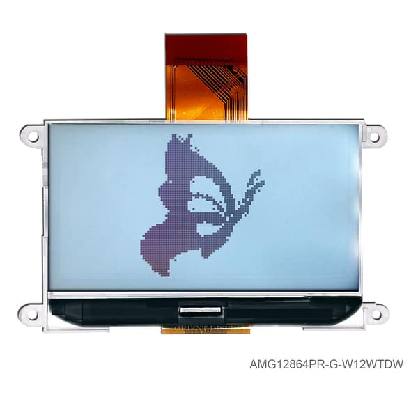 AMG12864PR-G-W12WTDW (2.9" 128x64 COG LCD Module)