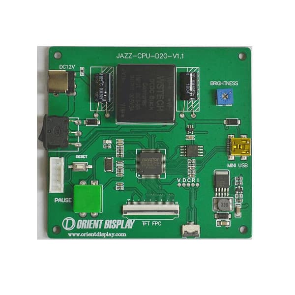 JAZZ-CPU-D20 (Demo Board for 2.4"and 2.8" IPS TFTs)