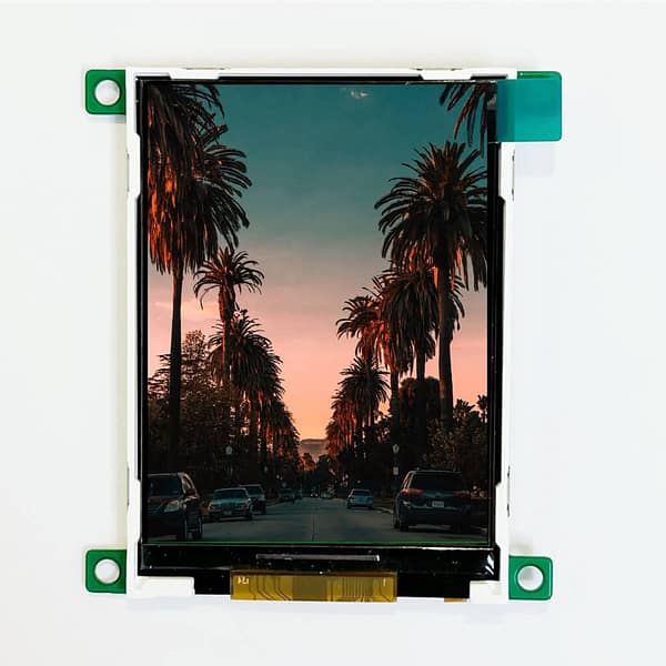 2.8'' TN TFT display with UART interface, 240x320, 460nits