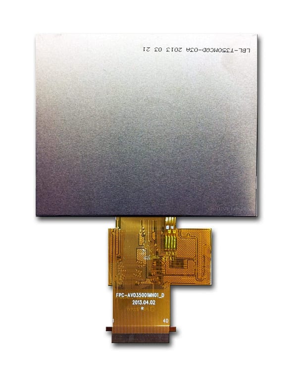 3.5" TFT, 320x240, 240 Nits with Resistive Touch Panel