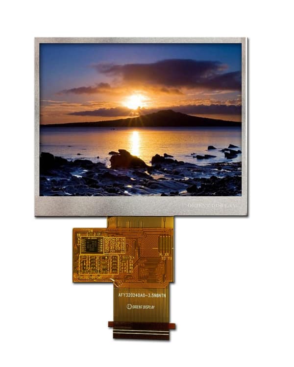 3.5" TFT, 320x240, 280 Nits