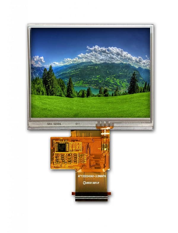 3.5" TFT, 320x240, 240 Nits with Resistive Touch Panel