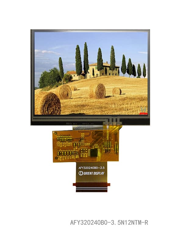 3.5" TFT, 320x240, 440 Nits with Resistive Touch Panel