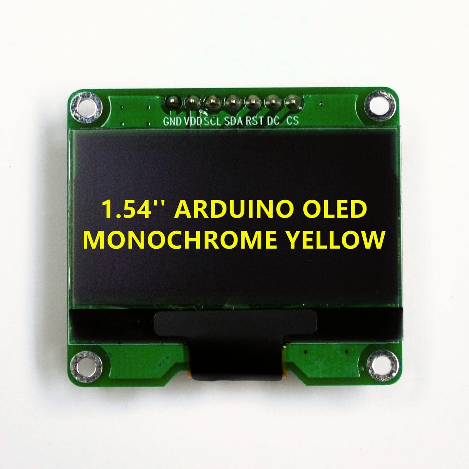1.54 Inch OLED Display Arduino, 128 x 64, Monochrome Yellow