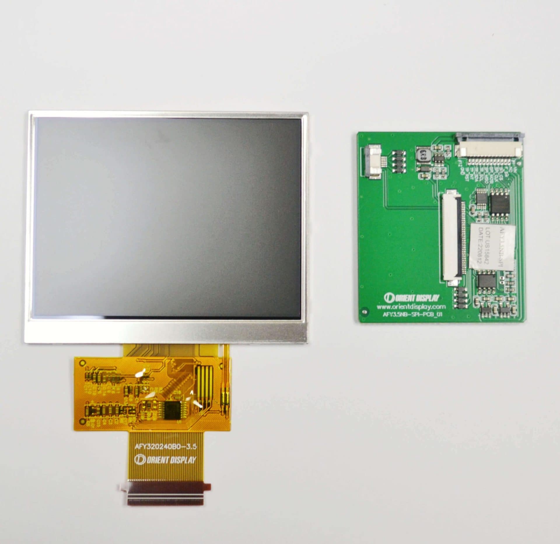 3.5'' TN TFT display with SPI interface, 320x240, Medium Brightness
